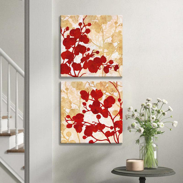 Buy Douglas Floral Wall Art - Set Of Two Wall Art & Paintings from Vaaree