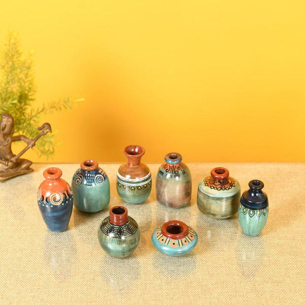 Buy Kosha Terracotta Vase - Set of Eight Vase from Vaaree