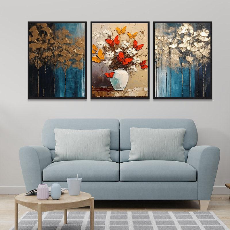 Buy Isaure Wall Art - Set Of Three Wall Art & Paintings from Vaaree