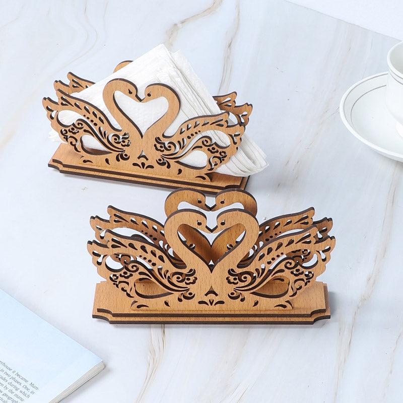 Buy Swan Style Napkin Holder - Set Of Two Tissue Holder from Vaaree