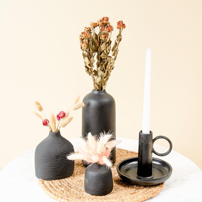 Buy Retua Ceramic Vase & Candle Holder - Seven Piece Set Vase from Vaaree