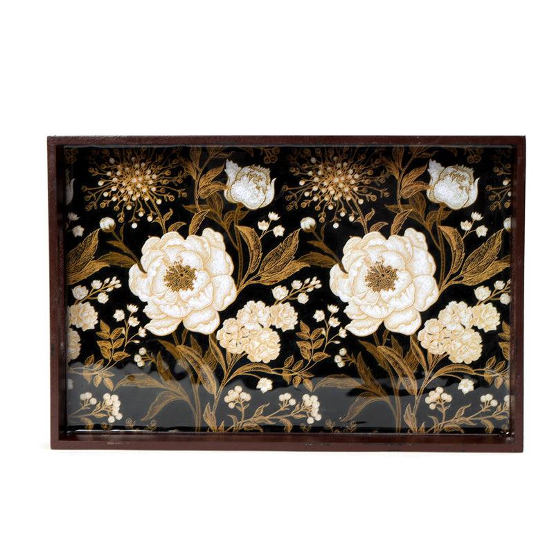 Buy Midnight Florenta Serving Tray Serving Tray from Vaaree