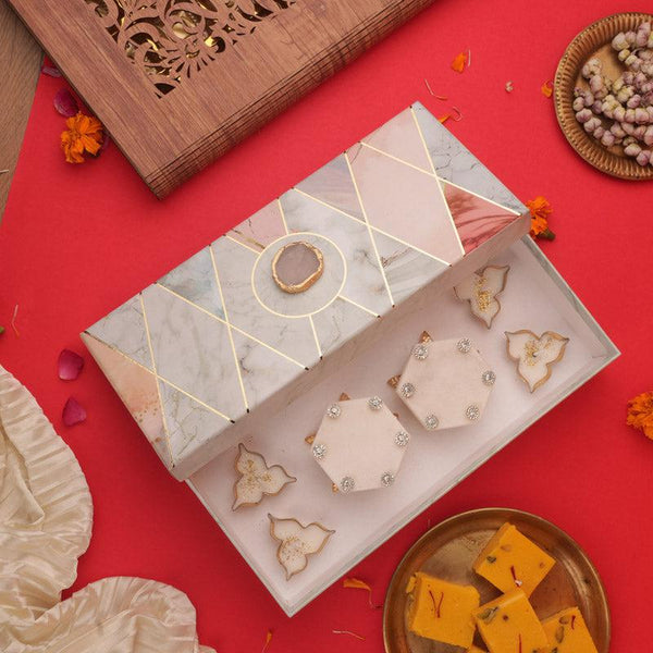 Buy Mithuna Hexa Marble Festive Gift Box Gift Box from Vaaree