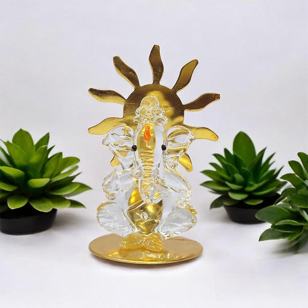 Buy Ganesha Murti Glass Idol Showpiece from Vaaree