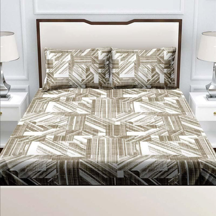 Buy Spectre Printed Bedsheet - Olive at Vaaree online | Beautiful Bedsheets to choose from