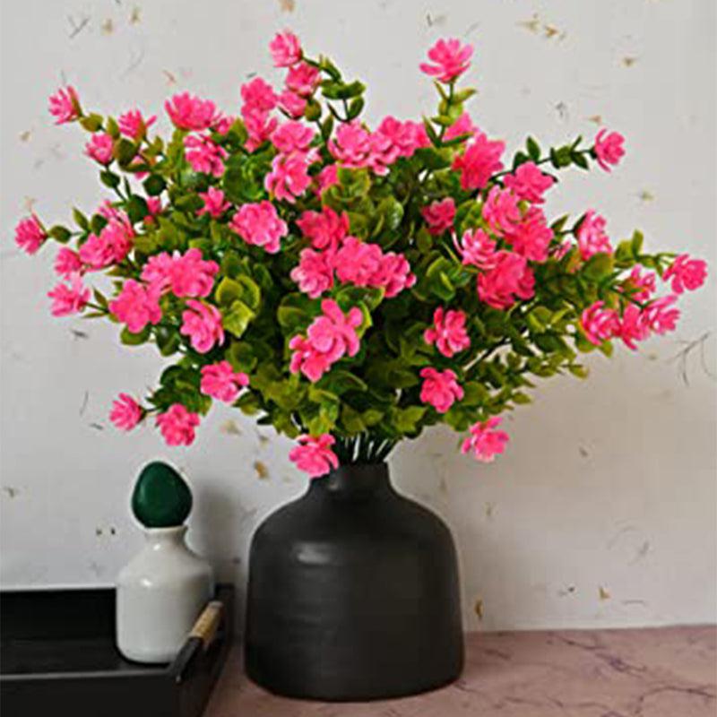 Buy Faux Kalanchoe Flower Stick (Bright Pink) - Set of Five Artificial Flowers from Vaaree