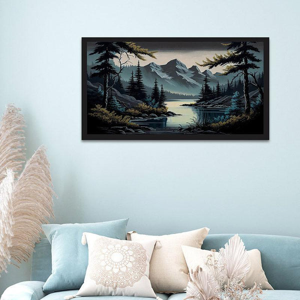 Buy Kova Nature Scape Wall Painting With Frame Wall Art & Paintings from Vaaree