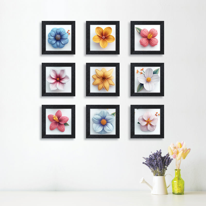 Buy Flora Forma Wall Art - Set Of Nine Wall Art & Paintings from Vaaree