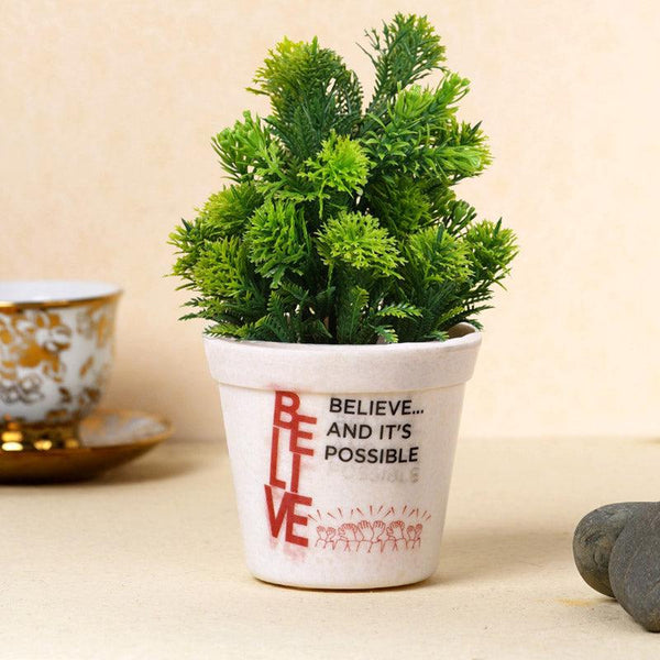 Buy Believe White Planter Pots & Planters from Vaaree