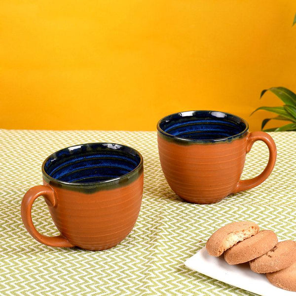 Buy Natika Ceramic Mug (250 ML) - Set of Two Tea Cup & Saucer from Vaaree