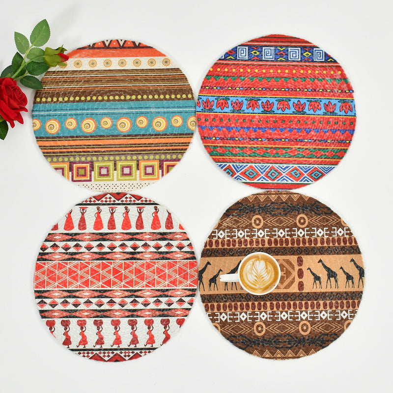 Table Mat - Nirdi Round Placemat - Set Of Four