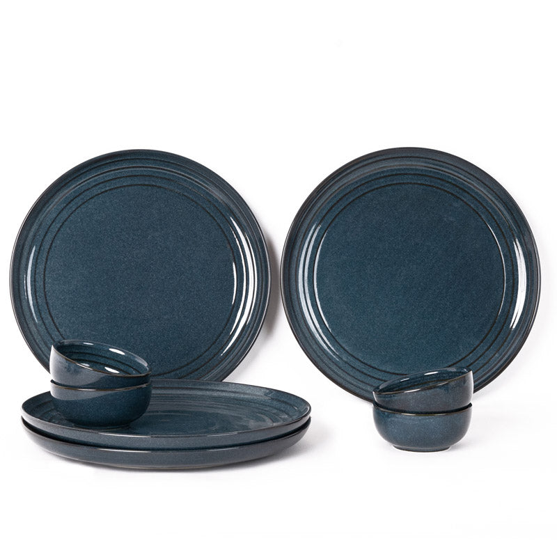 Buy Estia Dinner Set (Saphire Blue) - Eight Piece Set Dinner Set from Vaaree