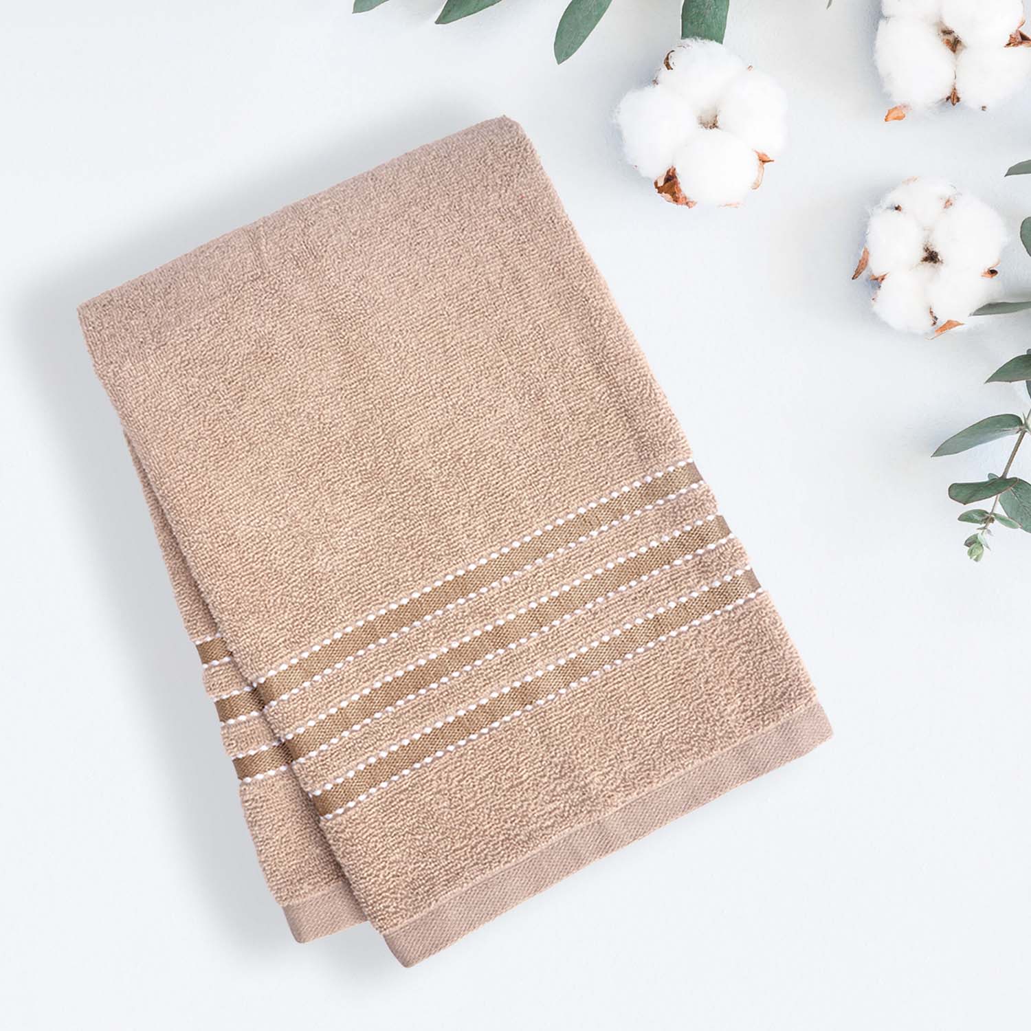 Buy Micro Cotton LuxeDry Comfort Solid Bath Towel - Brown Bath Towels from Vaaree