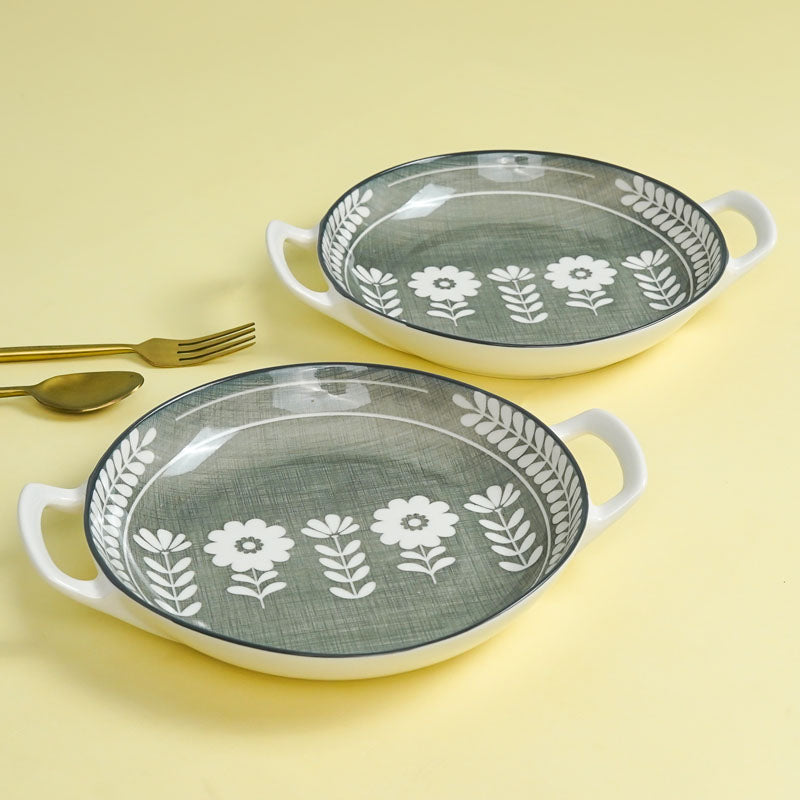 Buy Rana Floral Platter - Set Of Two Platter from Vaaree