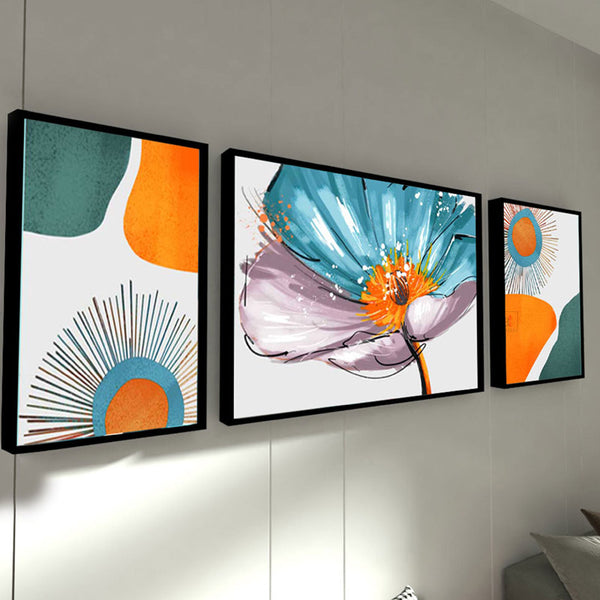 Buy Shawna Floral Wall Art - Set Of Three Wall Art & Paintings from Vaaree