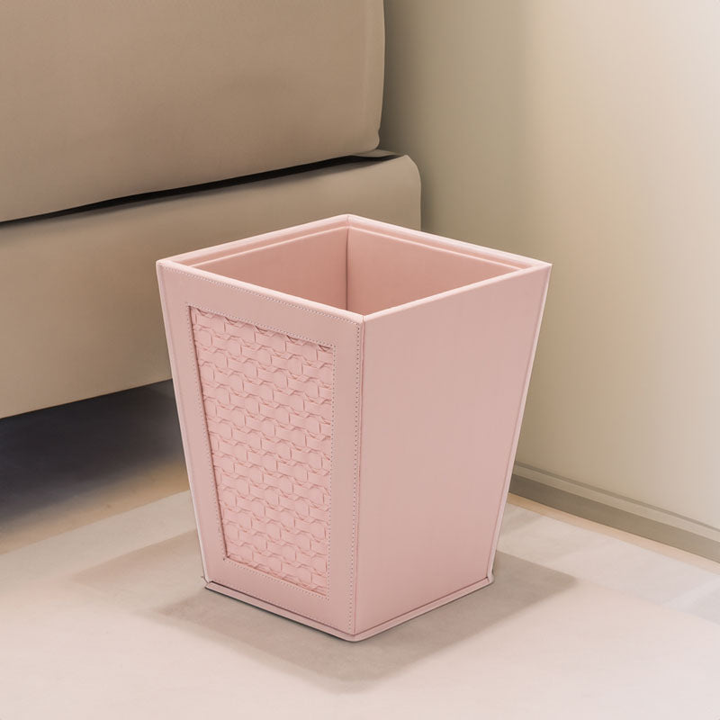 Buy Anora Vegan Leather Dustbin - Pink Dustbin from Vaaree