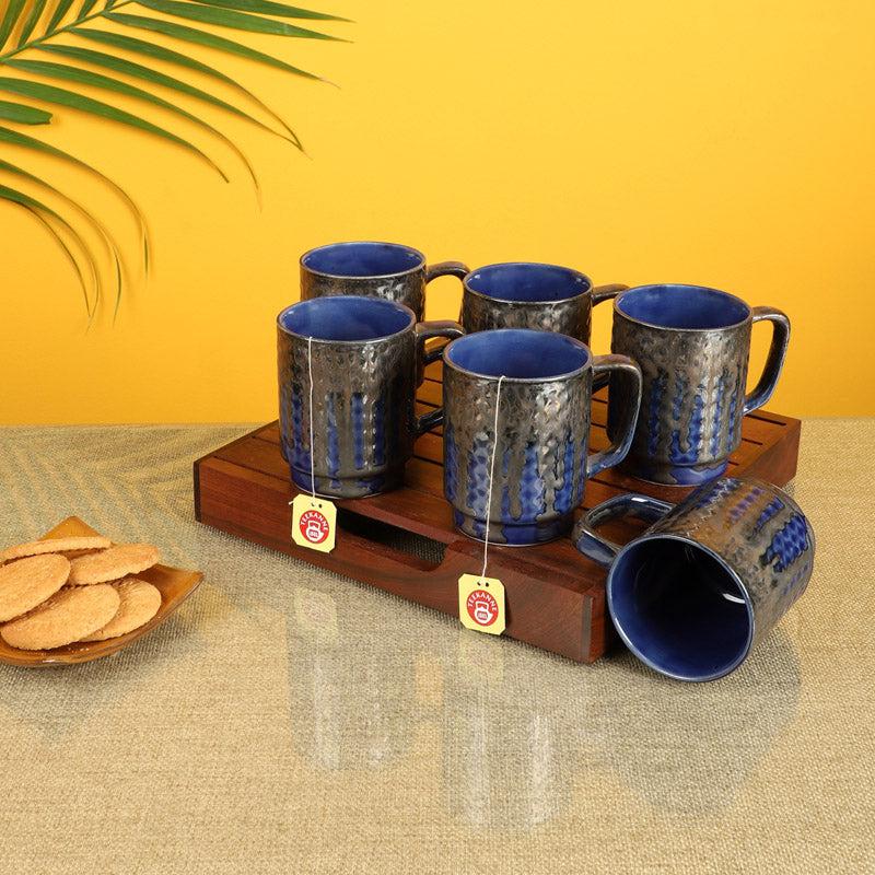 Buy Rachele Ceramic Cup (150 ML) - Set of Six Mugs from Vaaree