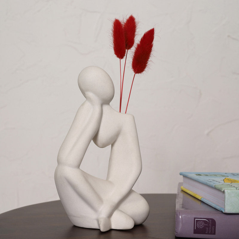 Buy In A Memory Vase - White Vase from Vaaree