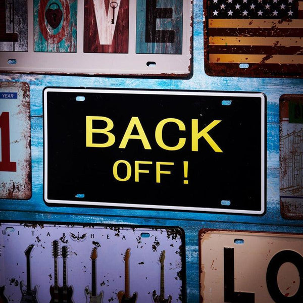 Buy Back Off! Sign Plate Wall Accent Wall Accents from Vaaree