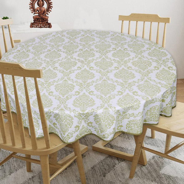 Buy Ardila Ethnic Round Table Cover - Green Table Cover from Vaaree