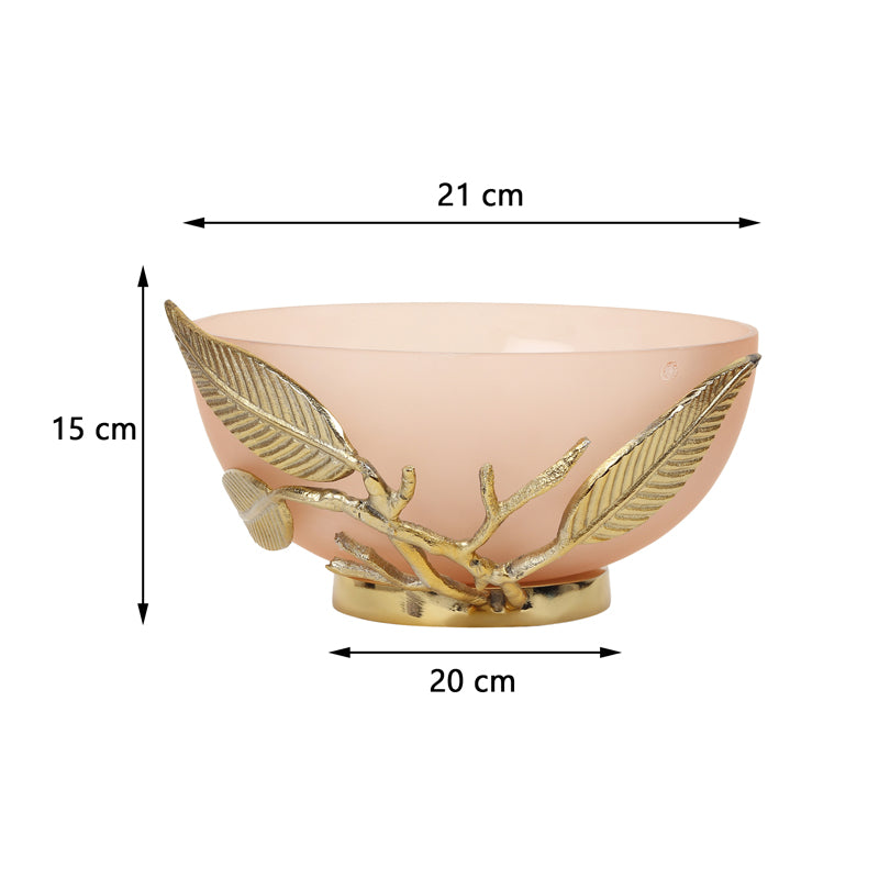 Buy Adro Accent Bowl - Peach Accent Bowls & Trays from Vaaree