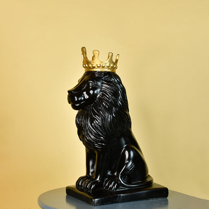 Buy Leo Crown Showpiece - Black Showpieces from Vaaree