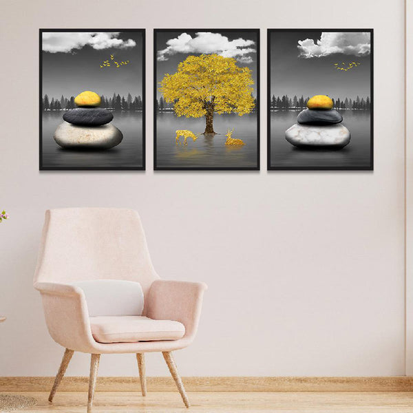 Buy Salome Wall Art - Set Of Three Wall Art & Paintings from Vaaree