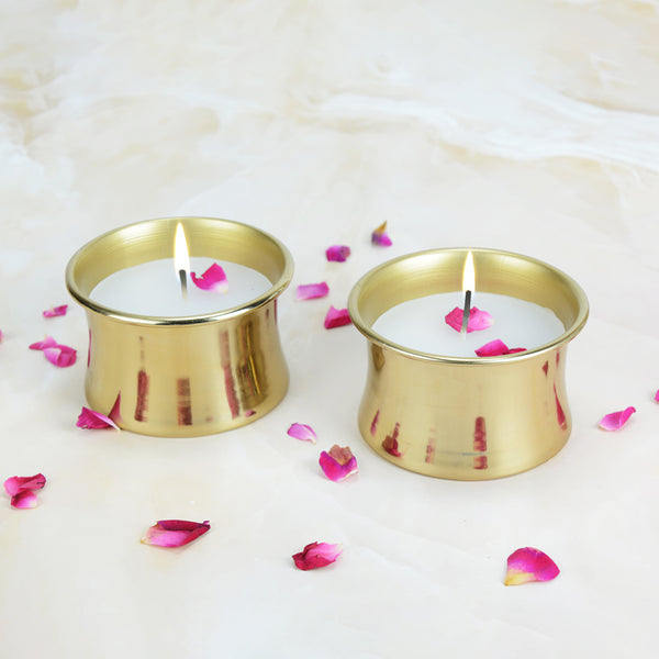 Buy Agni Vanilla Scented Tealight Candle - Set Of Two Candles from Vaaree