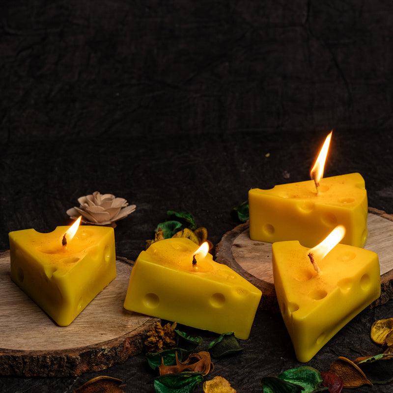 Buy Yummy Cheese Cinnamon Scented Candle - Set Of Four Candles from Vaaree