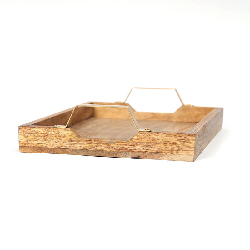 Buy Imra Mangowood Tray Serving Tray from Vaaree