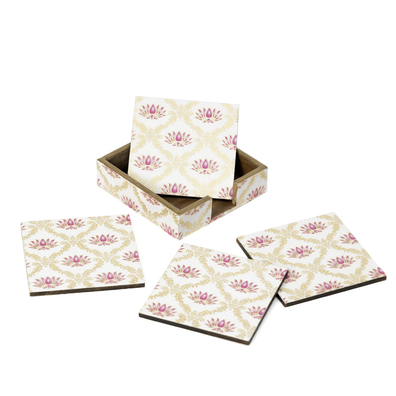 Buy Kamala Ethnic Coaster With Stand - Five Piece Set Coasters from Vaaree