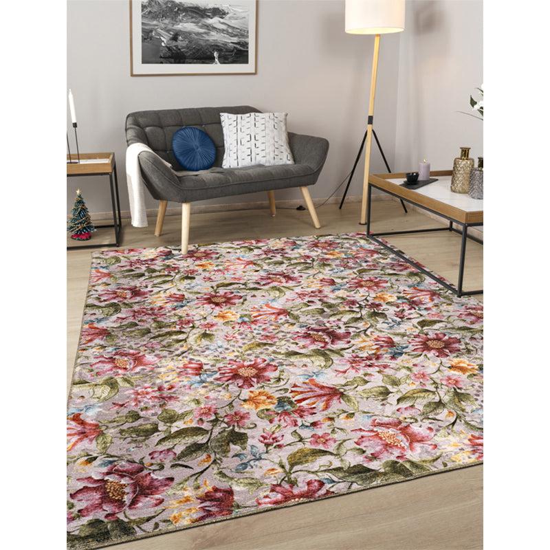 Buy Sumaya Floral Carpet - Pink Carpet from Vaaree