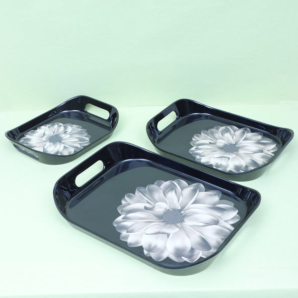 Buy Dandelion Glam Serving Tray - Set Of Three Serving Tray from Vaaree