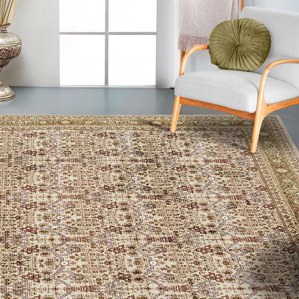 Buy Sadie Ethnic Carpet - Brown Carpet from Vaaree