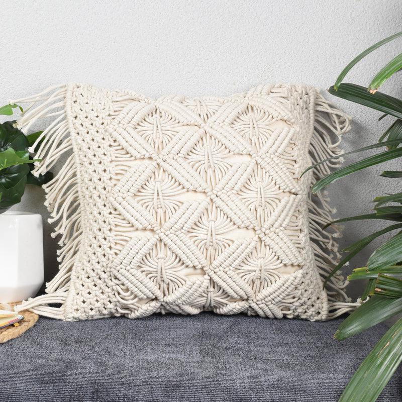 Buy Alpina Macrame Cushion Cover Cushion Covers from Vaaree