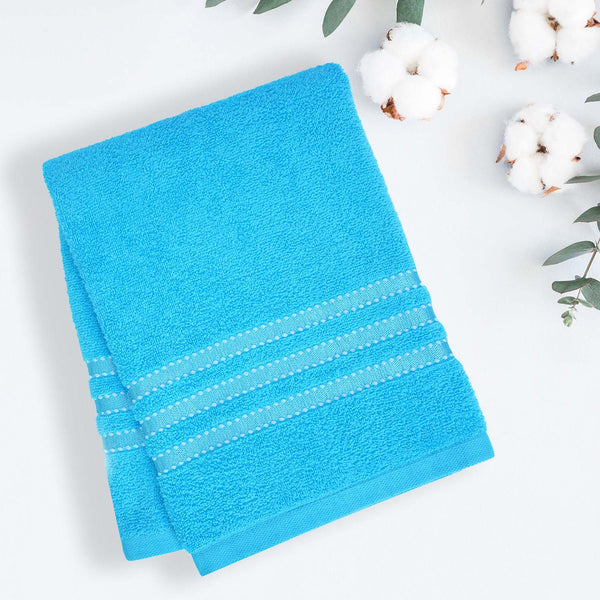 Buy Micro Cotton LuxeDry Comfort Solid Bath Towel - Light Blue Bath Towels from Vaaree