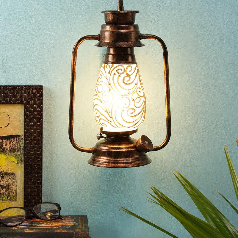 Buy Saagar Mosaic Lantern Wall Lamp - Copper Wall Lamp from Vaaree