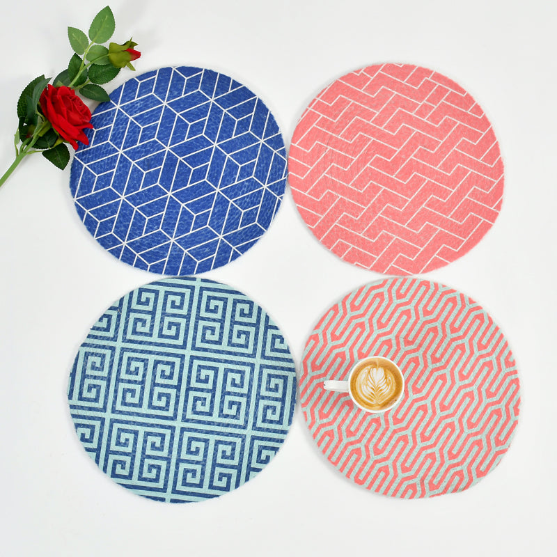 Table Mat - Irene Round Placemat - Set Of Four