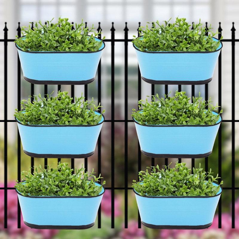 Buy Blossom Nest Planter (Blue) - Set Of Six Pots & Planters from Vaaree