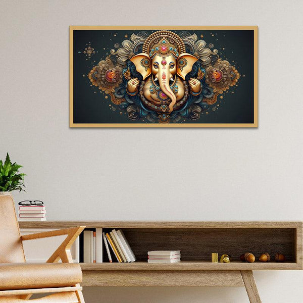 Buy Vakratund Festive Wall Painting With Frame Wall Art & Paintings from Vaaree