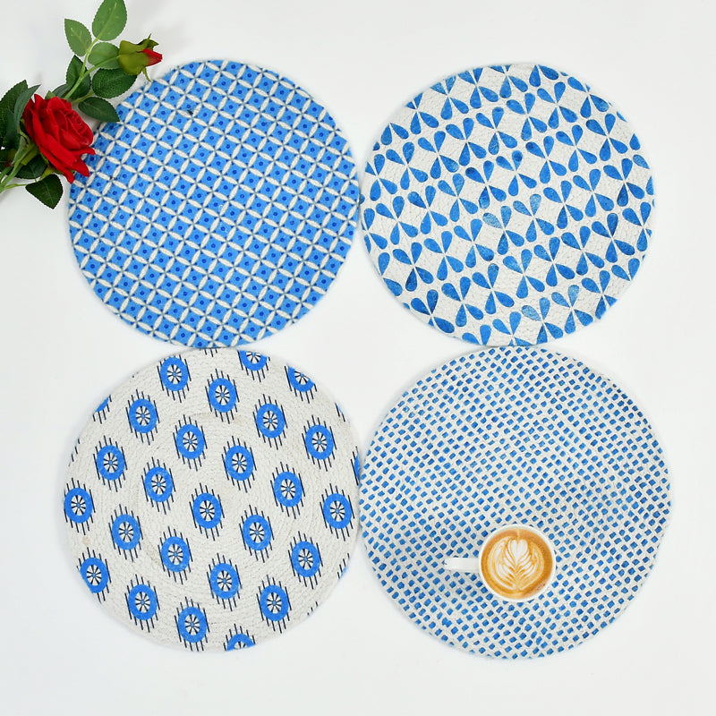 Table Mat - Taryn Round Placemat - Set Of Four