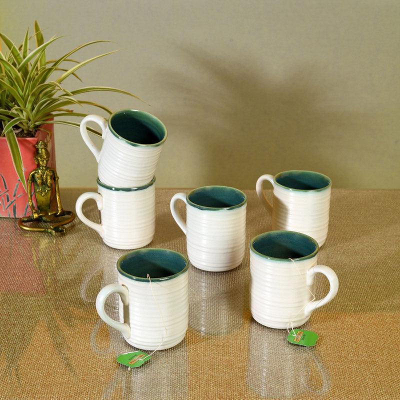 Buy Anduj Ceramic Cup (150 ML) - Set of Six Mugs from Vaaree