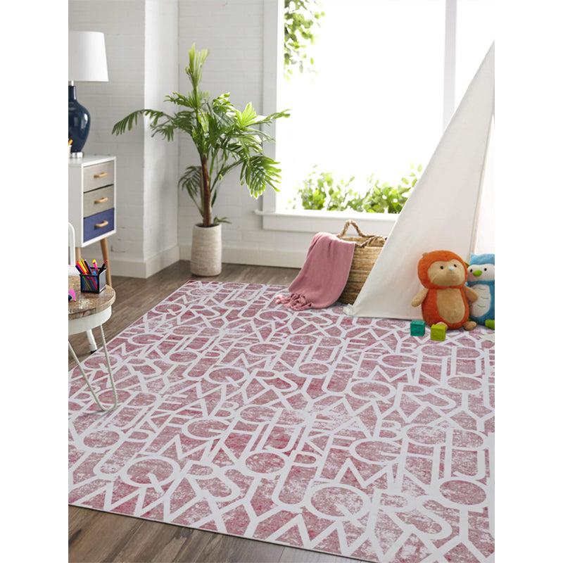 Buy Alphabet Troop Carpet - Pink Carpet from Vaaree