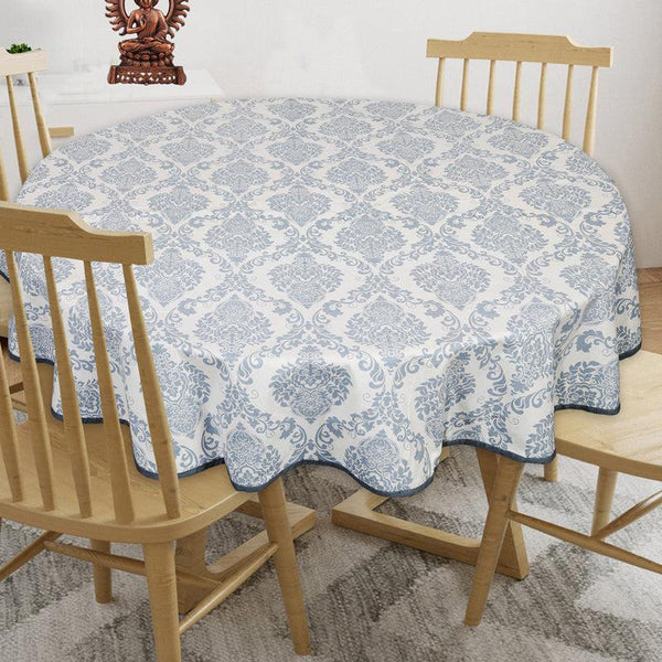 Buy Ardila Ethnic Round Table Cover - Blue Table Cover from Vaaree