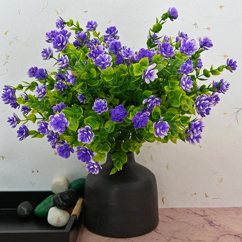 Buy Faux Kalanchoe Flower Stick (Purple) - Set of Five Artificial Flowers from Vaaree