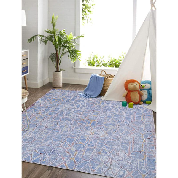 Buy Alphabet Troop Carpet - Dark Blue Carpet from Vaaree