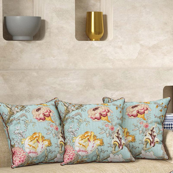 Buy Eshita Floral Cushion Cover - Set Of Three Cushion Cover Sets from Vaaree