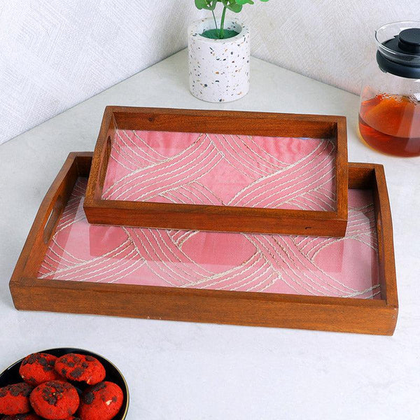 Buy Madhura Serving Tray - Set Of Two Serving Tray from Vaaree