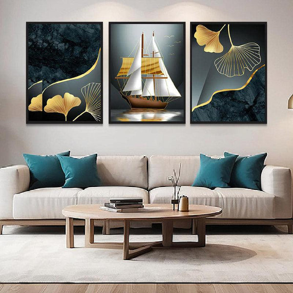 Buy Myriam Wall Art - Set Of Three Wall Art & Paintings from Vaaree