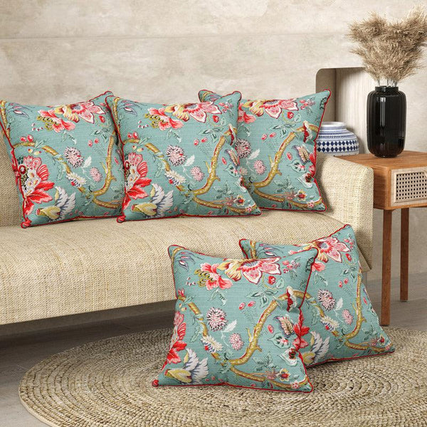 Buy Anvera Ethnic Cushion Cove - Set Of Five Cushion Cover Sets from Vaaree